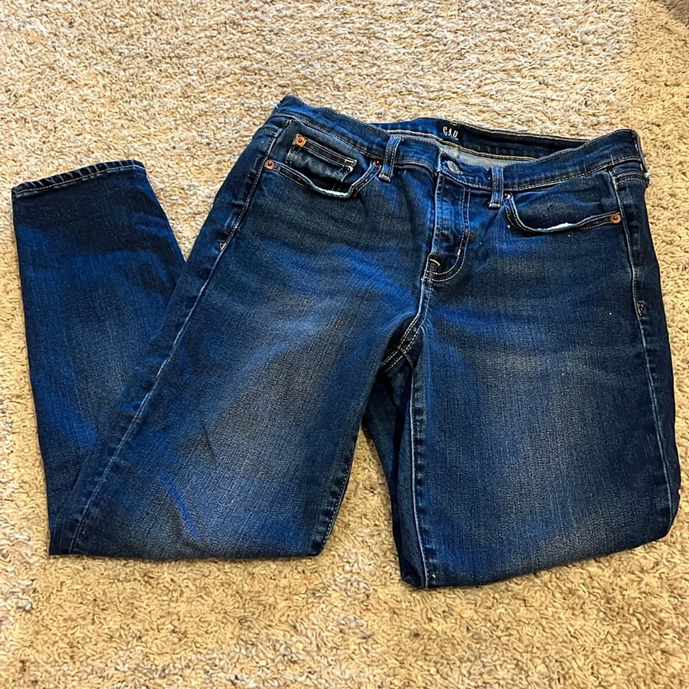 GAP Denim 8/29 True Skinny Dark Wash Jeans